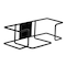 Alpine Industries Single Box Wire Wall Mount Glove Dispense, Black 485-01-BLA - alternate 1